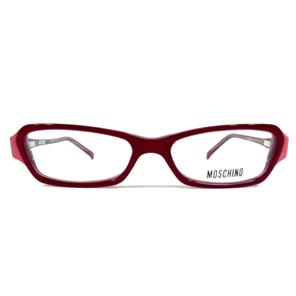 Moschino Eyeglasses Frames M3729-V-B 578 Pink Red Cat Eye Full Rim 49-15-135